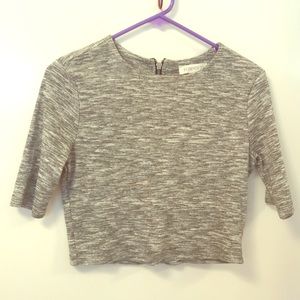 Heather Gray crop top